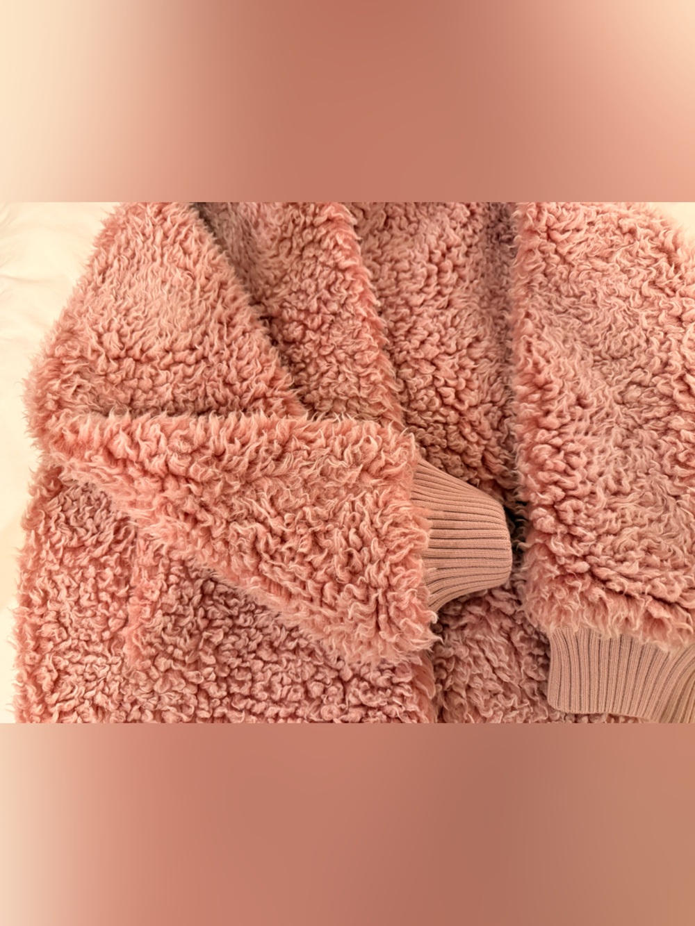 Ragdoll Plush Pink Faux-Sherpa Puffer Jacket - Picture 4 of 7